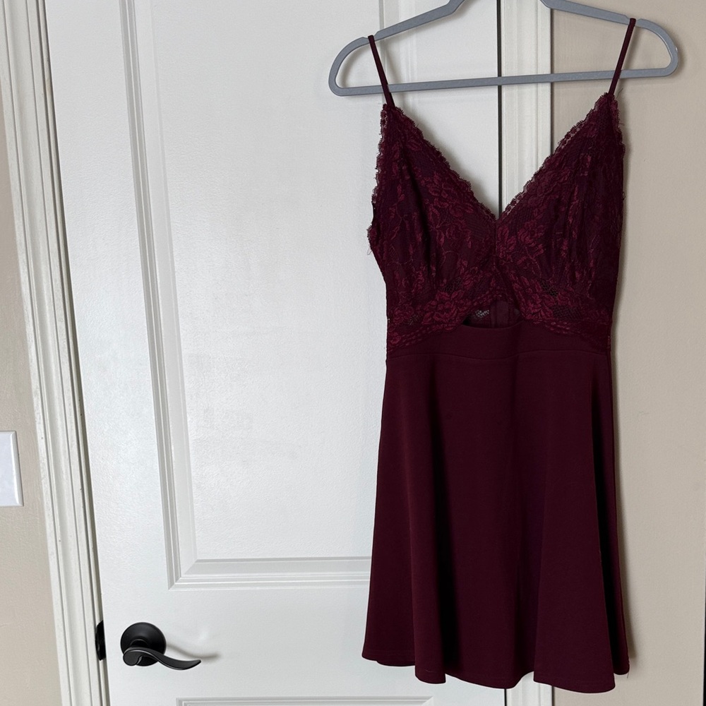 Windsor Burgundy Lace Dress